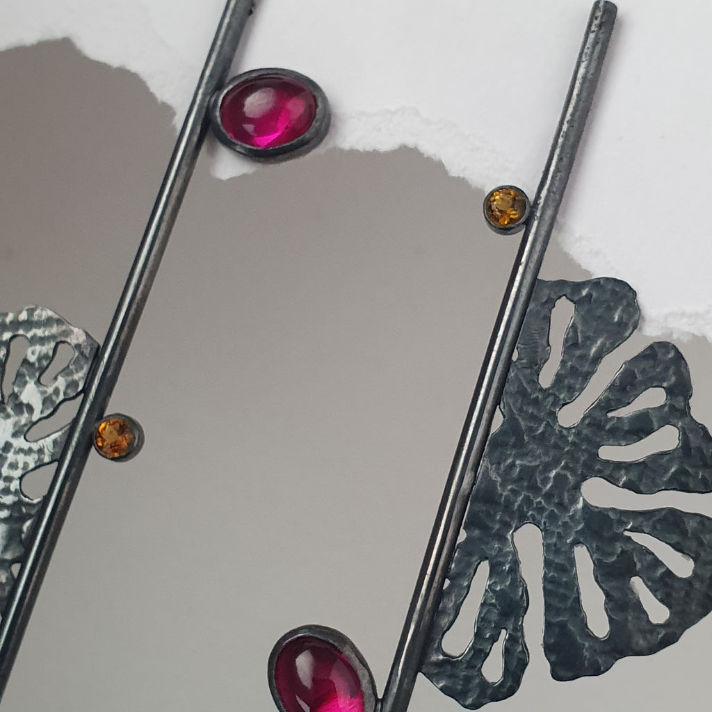 Boucles d'oreille MORPHEA "L'indomptable" (version mystique)