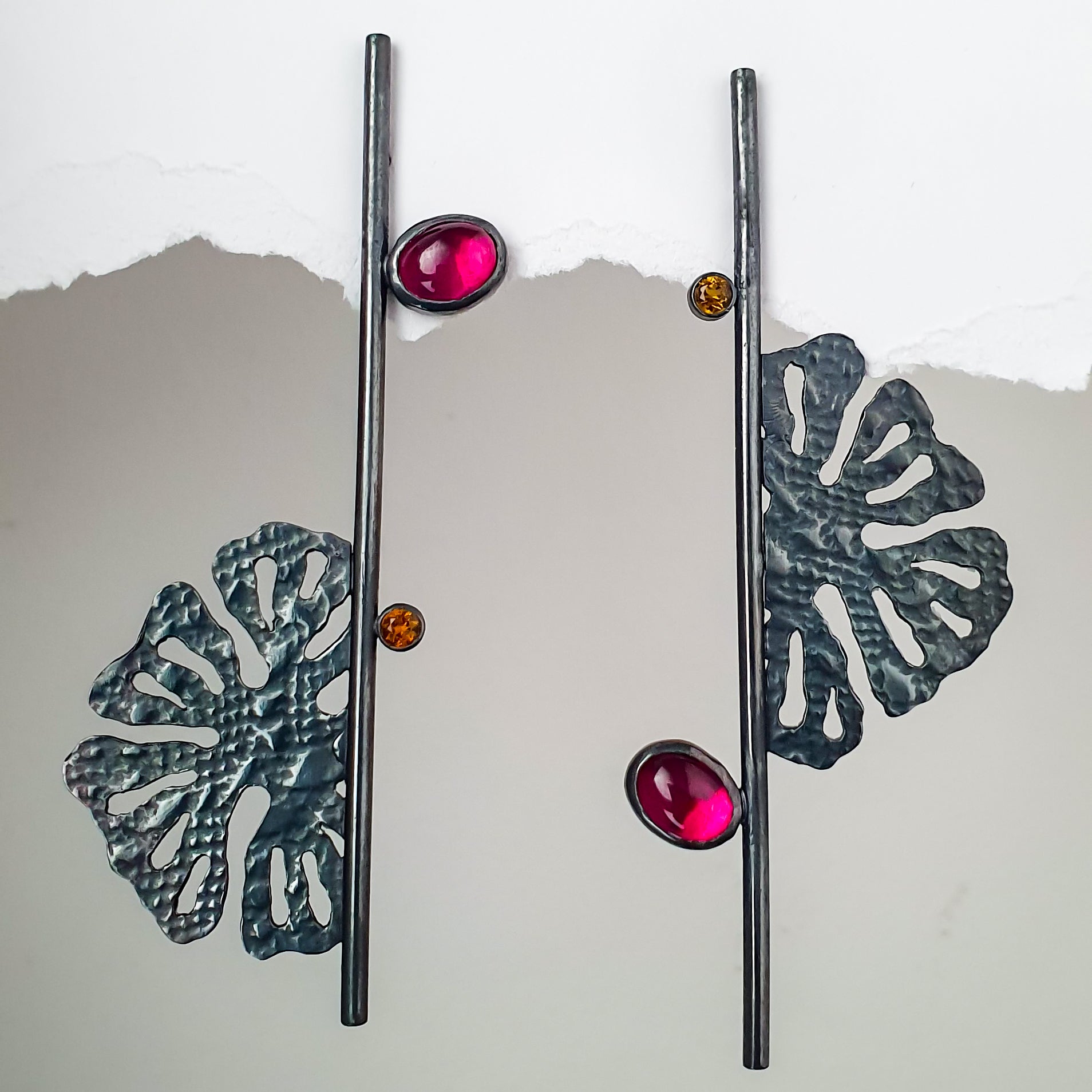 Boucles d'oreille MORPHEA "L'indomptable" (version mystique)