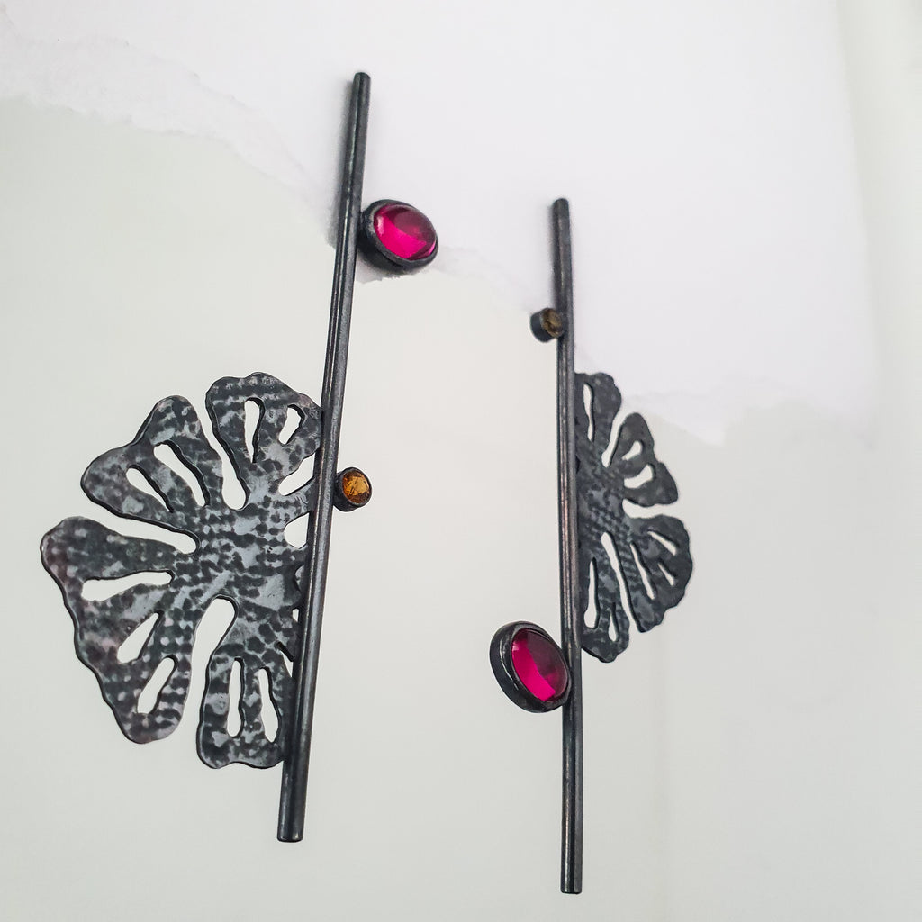 Boucles d'oreille MORPHEA "L'indomptable" (version mystique)