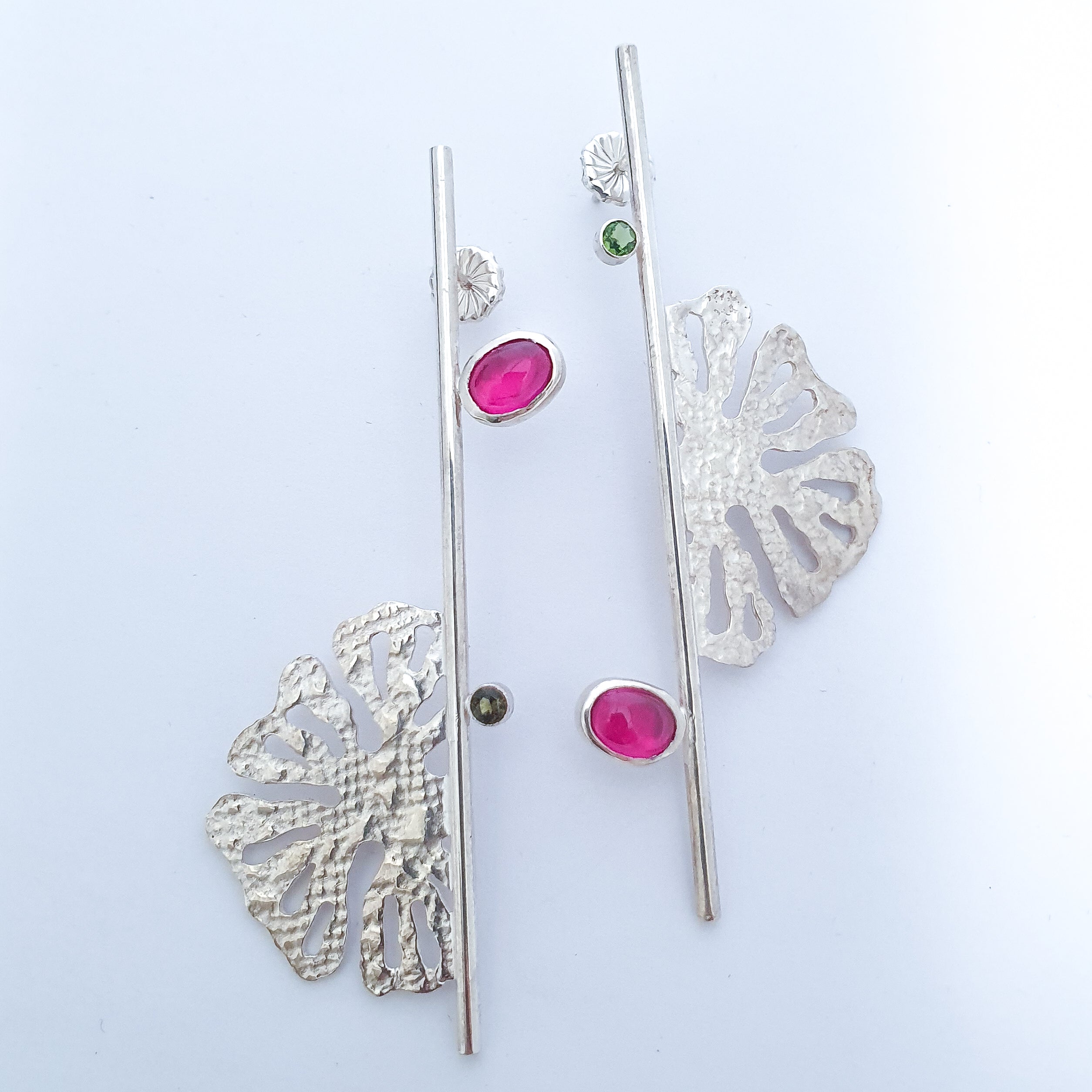 Boucles d'oreille MORPHEA "L'indomptable" (version lunaire)