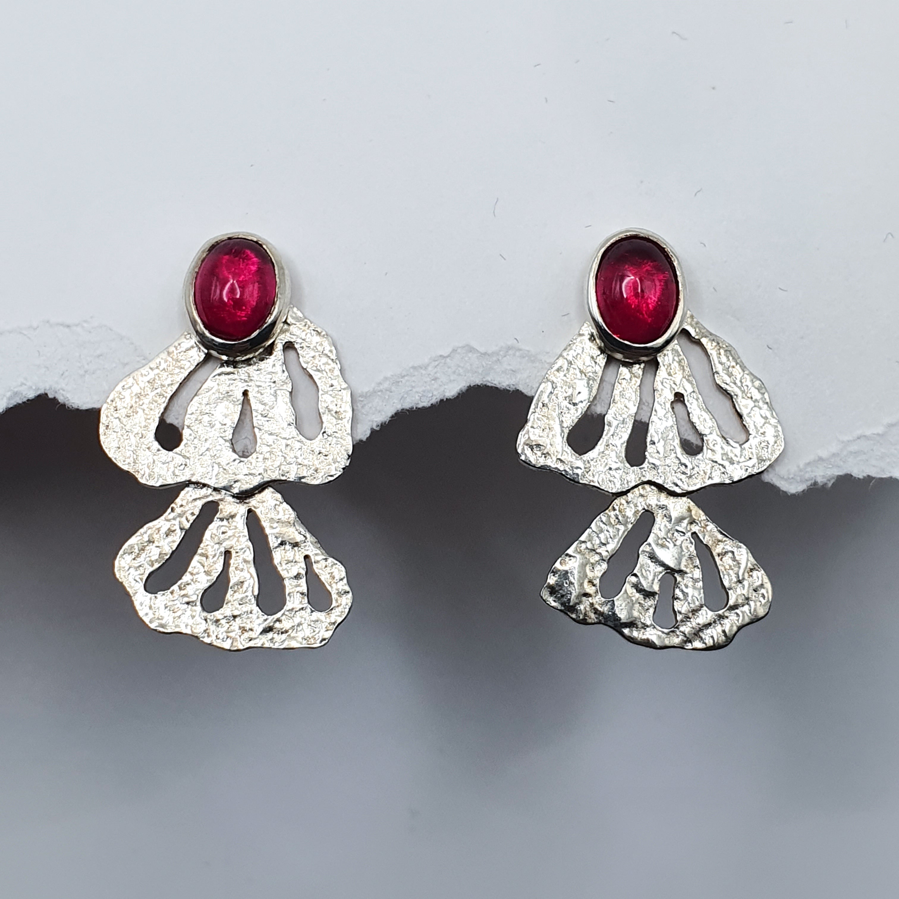 Boucles d'oreille MORPHEA "La Désinvolte" (version lunaire)