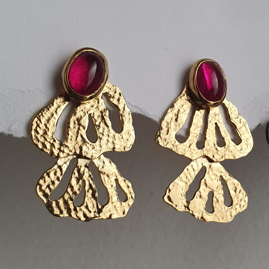 Boucles d'oreille MORPHEA "La Désinvolte" (version solaire)