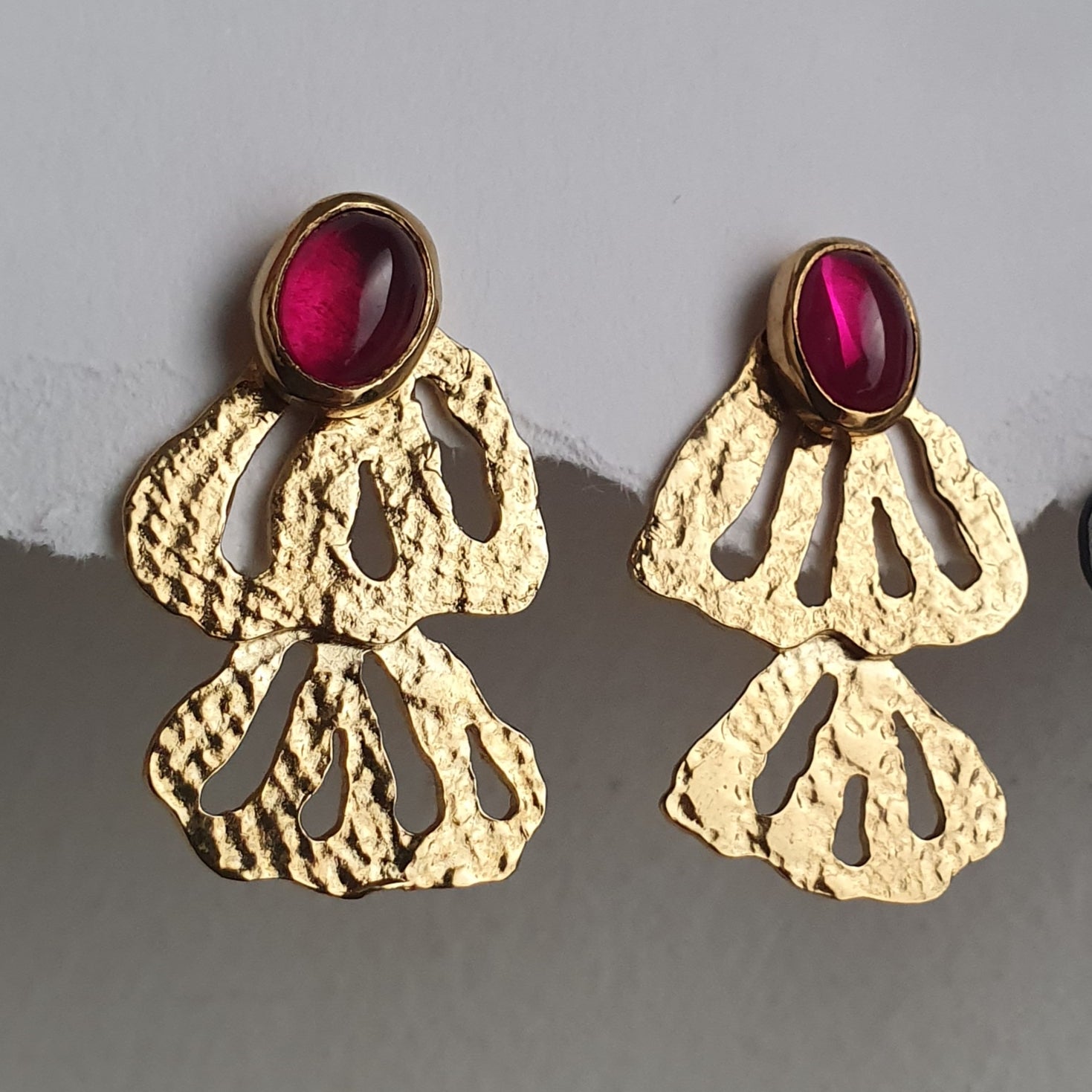 Boucles d'oreille MORPHEA "La Désinvolte" (version solaire)