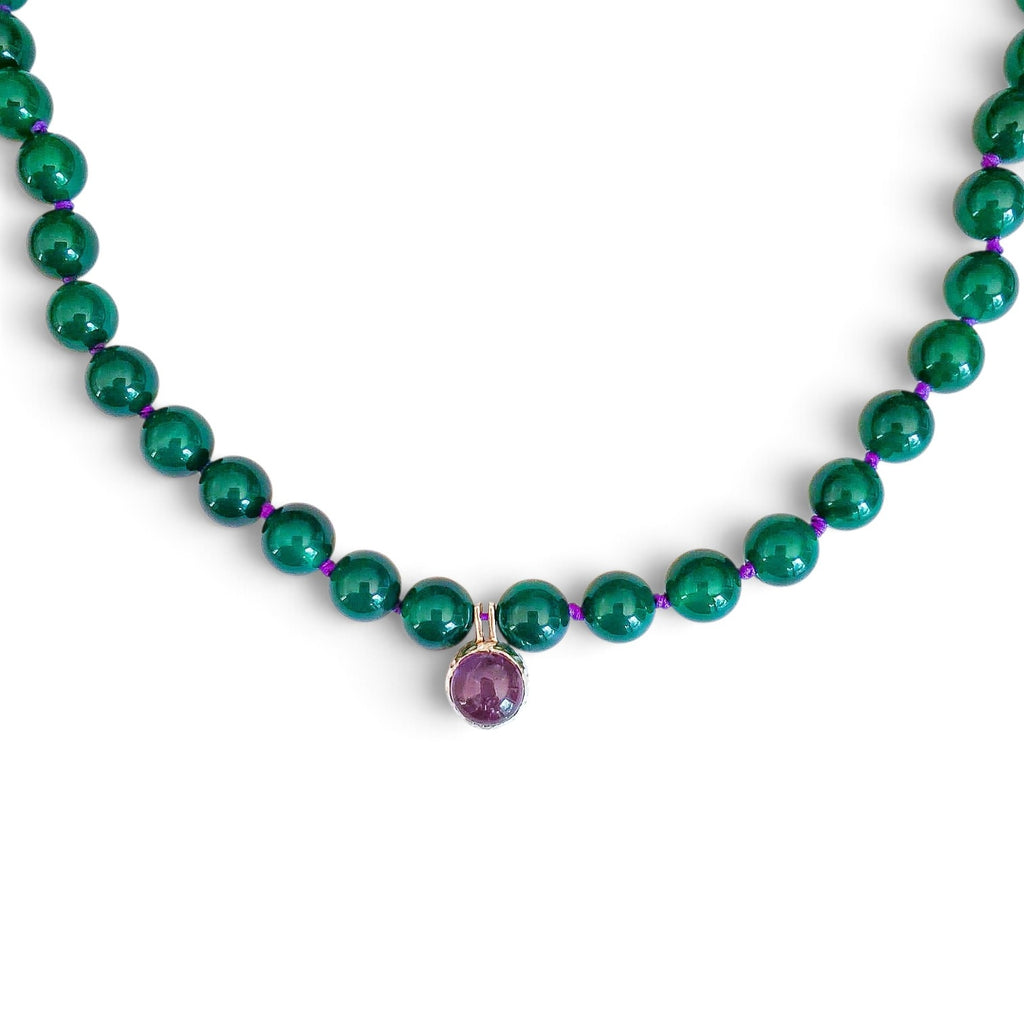 Collier JAÏPUR onyx vert