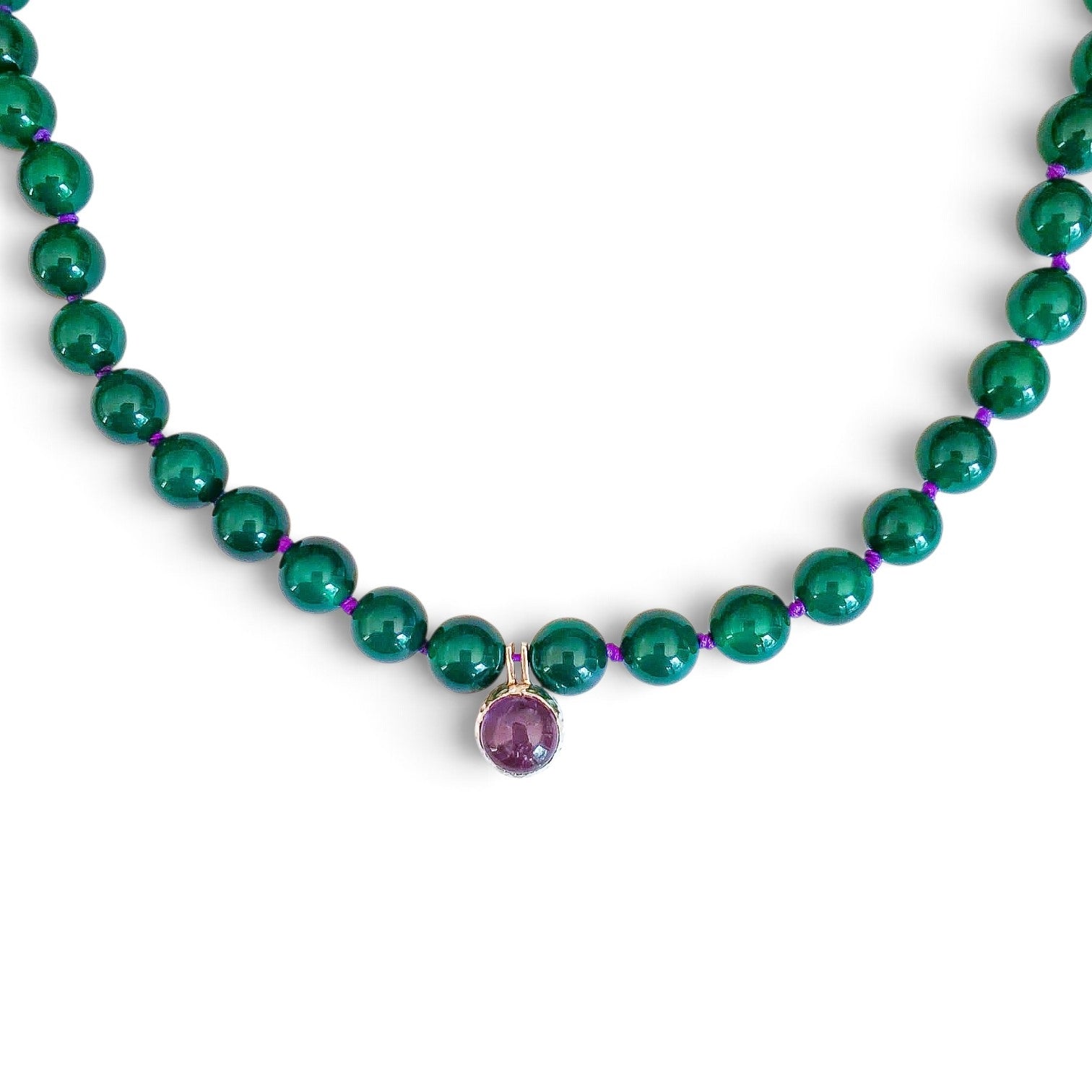 Collier JAÏPUR onyx vert
