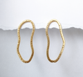Boucles d'oreilles SILLAGE 02 (plaqué or 14k)