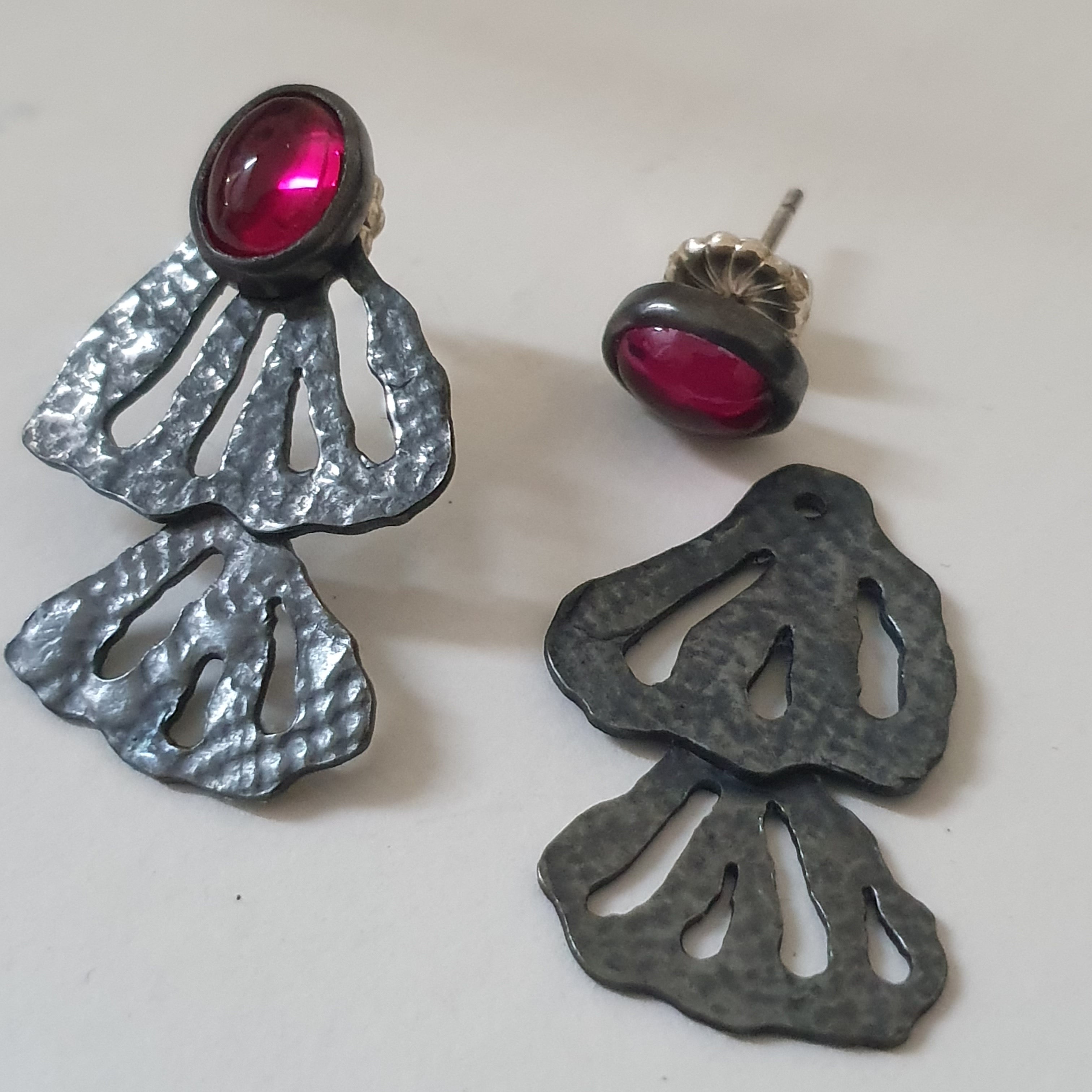 Boucles d'oreille MORPHEA "La Désinvolte" (version mystique)