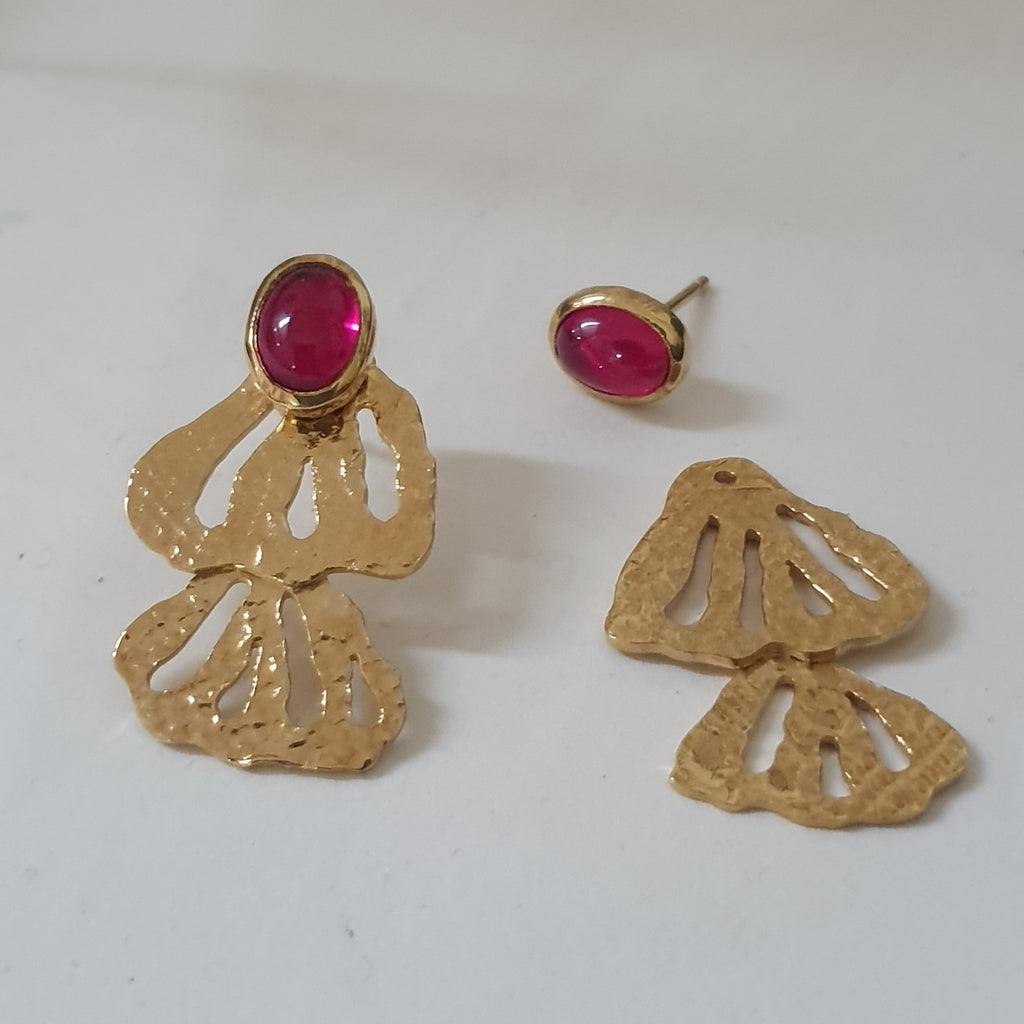 Boucles d'oreille MORPHEA "La Désinvolte" (version solaire)