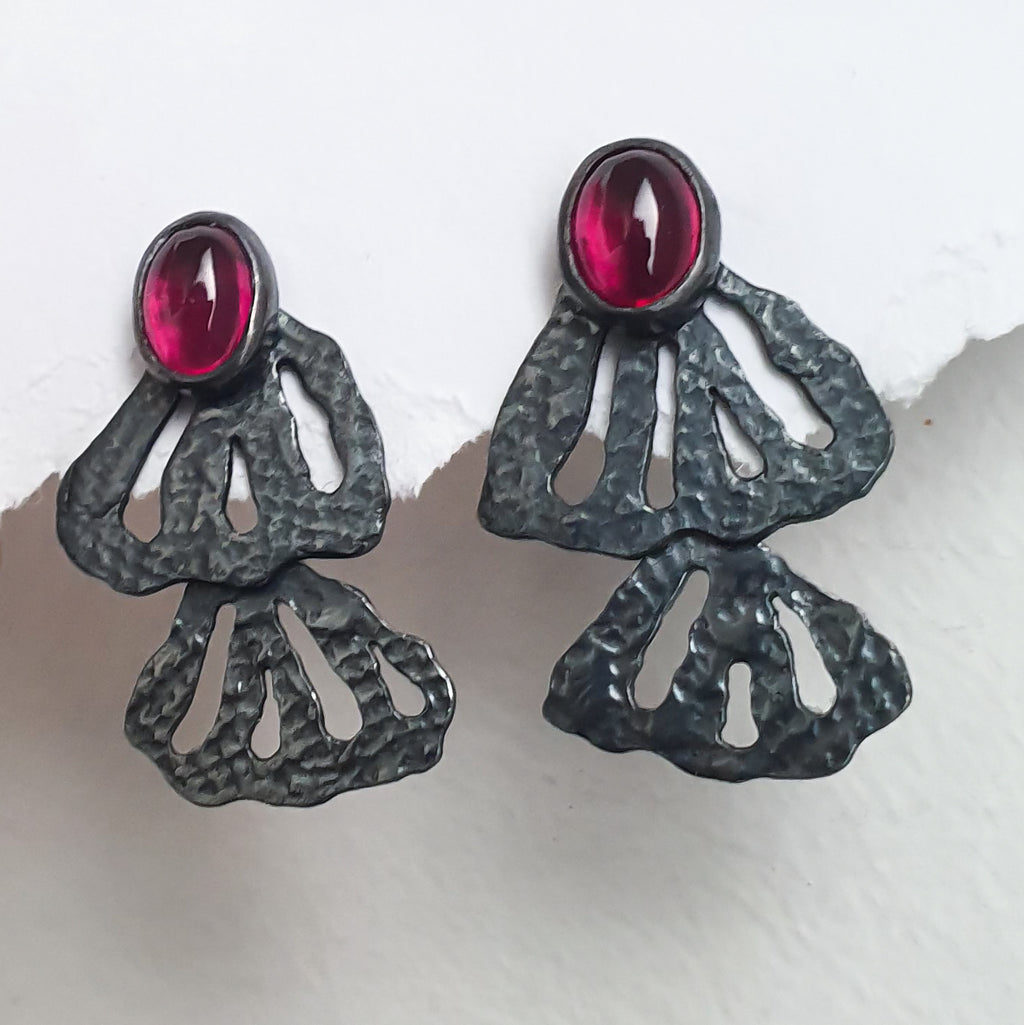 Boucles d'oreille MORPHEA "La Désinvolte" (version mystique)