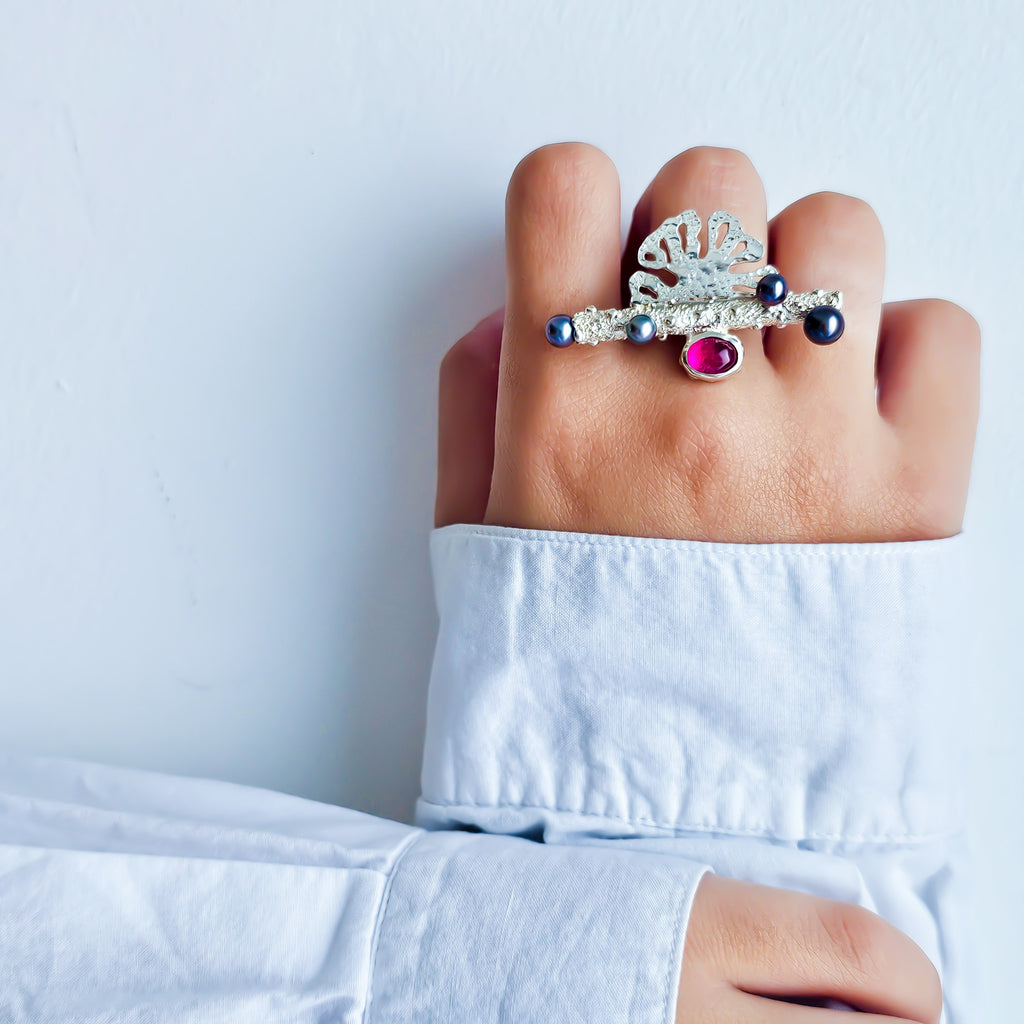 Bague MORPHEA "La Rayonnante" phase 4