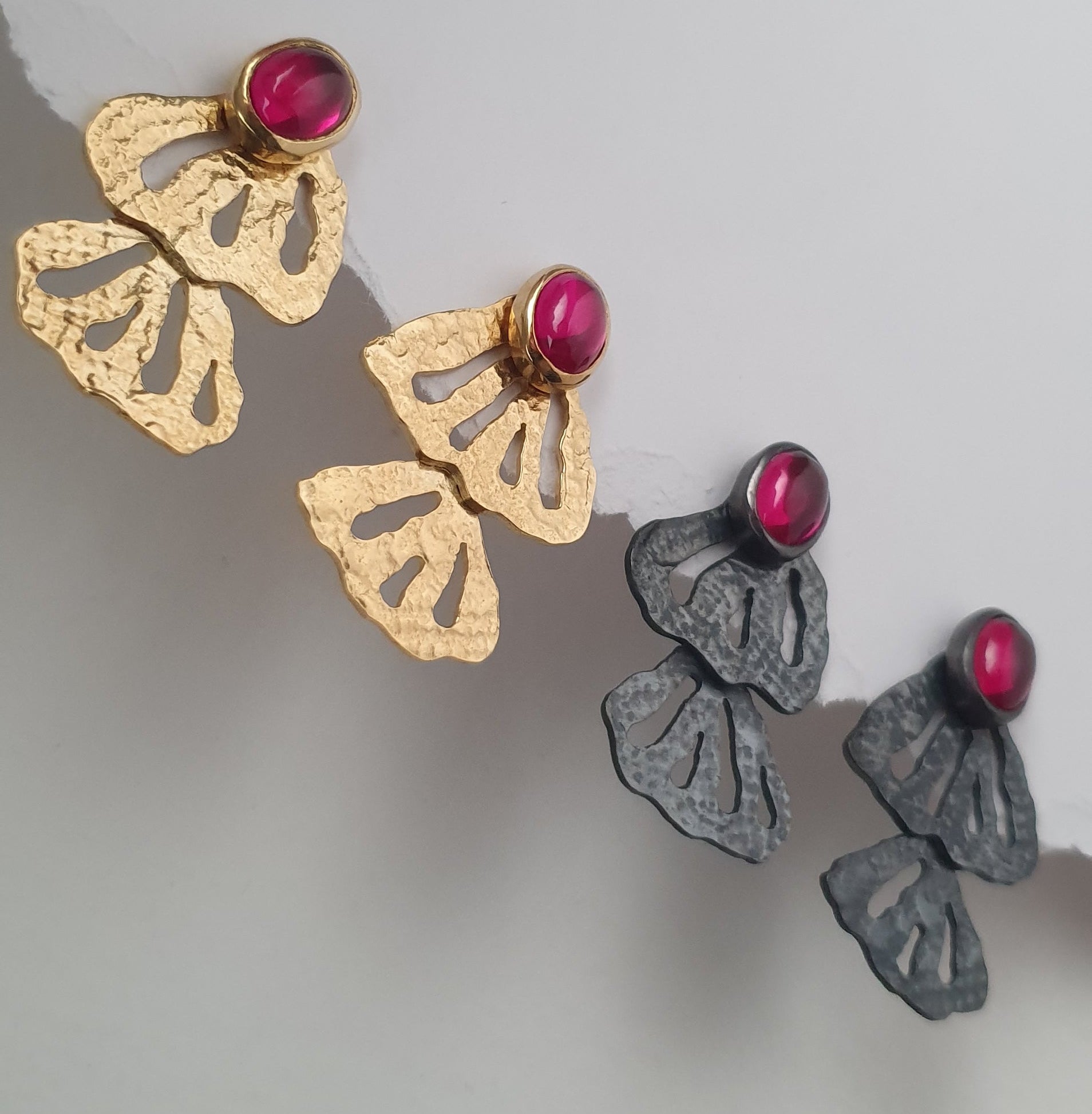 Boucles d'oreille MORPHEA "La Désinvolte" (version mystique)