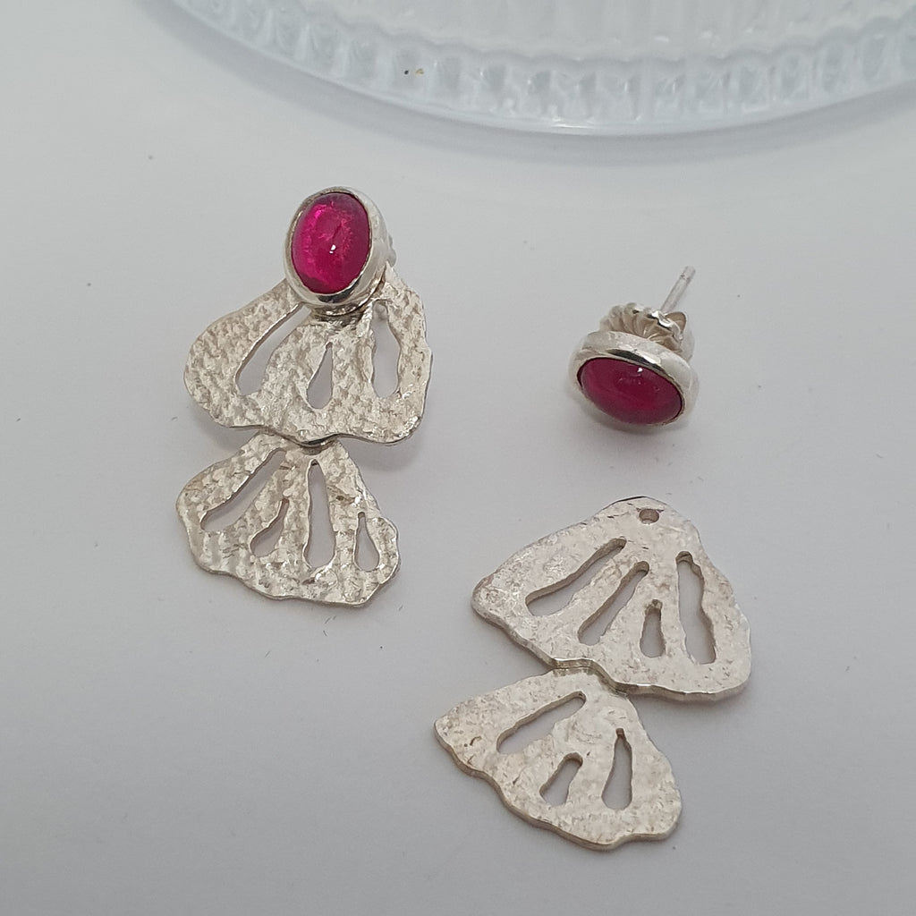 Boucles d'oreille MORPHEA "La Désinvolte" (version lunaire)