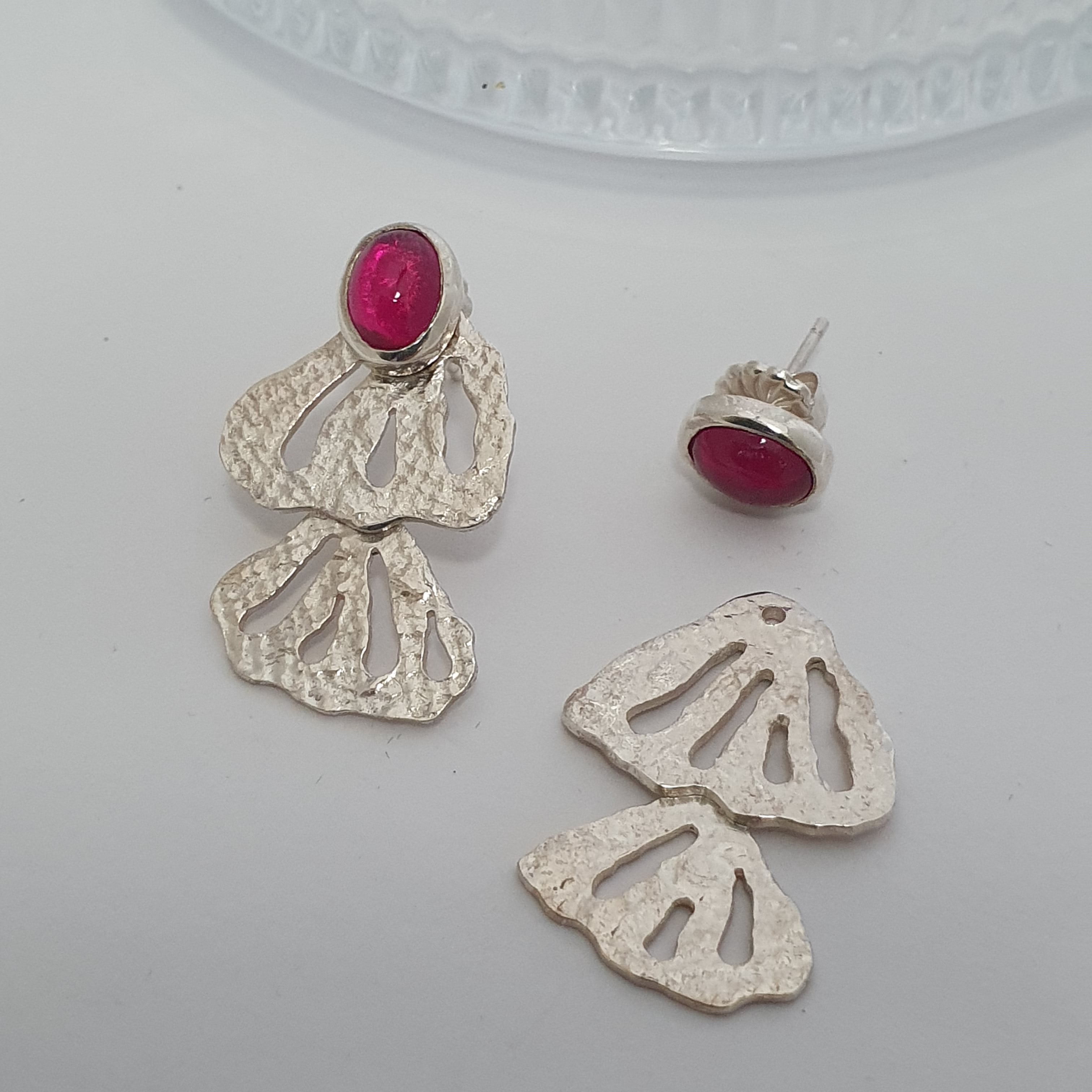 Boucles d'oreille MORPHEA "La Désinvolte" (version lunaire)